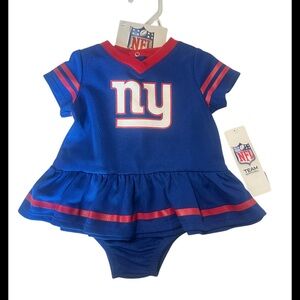 New York Giants Baby Dazzle Dress & Panty Set - Gerber NFL Newborn 3-6m